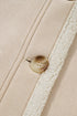 Sherpa Lined Faux Suede Drop Shoulder Button Jacket